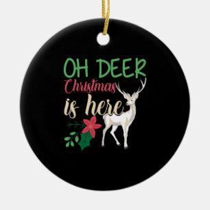 Weihnachten Sprichwort Hirsche Weihnachtsmuschel S Keramik Ornament