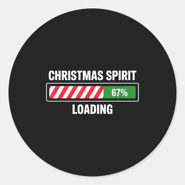 Weihnachten Srit Loading 67  Runder Aufkleber (Vorderseite)