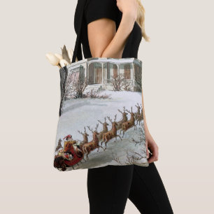 Weihnachten, St. Nikolaus mit Rentier Tasche