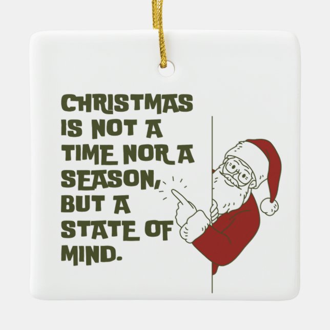 Weihnachten Staat Keramikornament (Vorderseite)