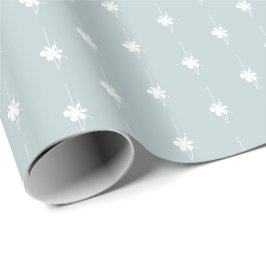 Weihnachten staubige Schneeflocken - niedliches Ge Geschenkpapier