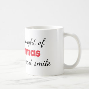 Weihnachten stellt meine Herz-Lächeln-Tasse her Kaffeetasse