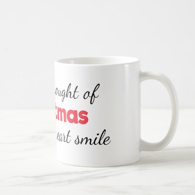 Weihnachten stellt meine Herz-Lächeln-Tasse her Kaffeetasse (Rechts)