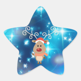 Weihnachten Stern-Aufkleber