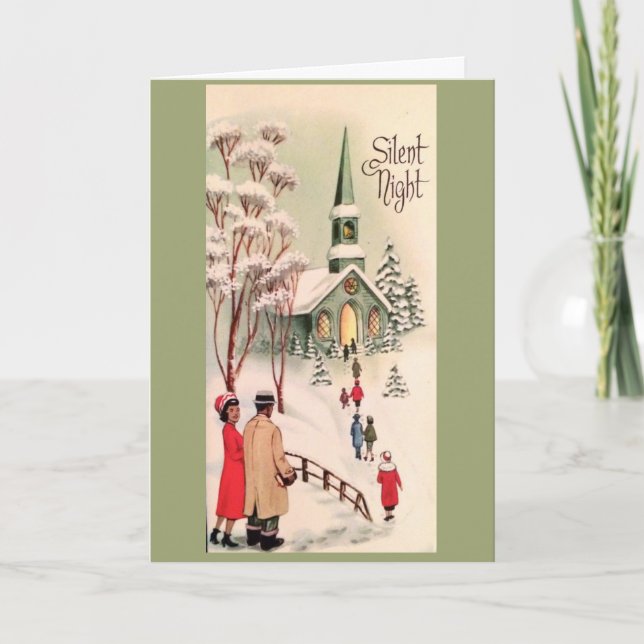 Weihnachten - Stille Nacht, Karte (Vorderseite)
