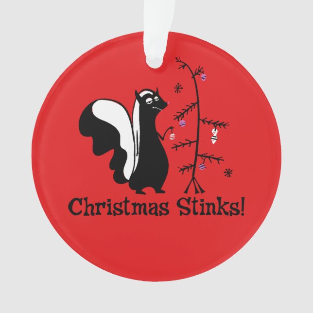 Weihnachten stinkt! Ornament  (Vorderseite)