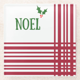 Weihnachten Streifen Retro Weihnachtsgetränk Coast Glasuntersetzer