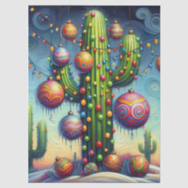 Weihnachten Südwest Saguaro Cactus Decoupage Seidenpapier