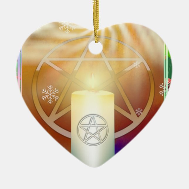 Weihnachten Sun Keramik Ornament (Vorne)