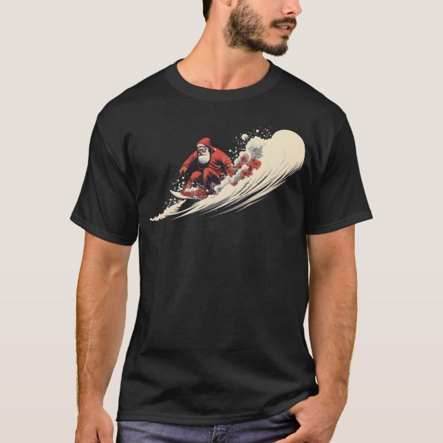 Weihnachten surfen Weihnachten T-Shirt (Vorderseite)