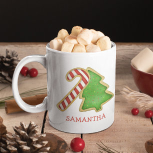 Weihnachten Süße Whimsical Ausschnitt Kekse Benutz Kaffeetasse