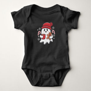 Weihnachten Süßer Geist Eiskaffee Retro Xmas Kaffe Baby Strampler