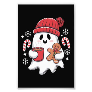 Weihnachten Süßer Geist Eiskaffee Retro Xmas Kaffe Fotodruck