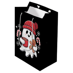 Weihnachten Süßer Geist Eiskaffee Retro Xmas Kaffe Mittlere Geschenktüte