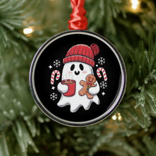 Weihnachten Süßer Geist Eiskaffee Retro Xmas Kaffe Ornament Aus Metall