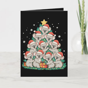 Weihnachten Süßer Koala Baum Lustige Weihnachtsfei