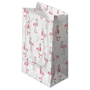 Weihnachten Süßes Rosa Flamingo Muster Kleine Geschenktüte