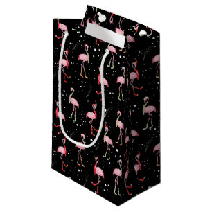 Weihnachten Süßes Rosa Flamingo Muster Kleines Ges Kleine Geschenktüte