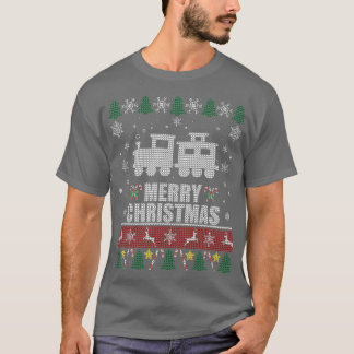 Weihnachten Sweater Wagon Train Liebhaber T-Shirt