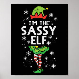 Weihnachten Sy Elf Xmas Familie Matching Girls Kin Poster