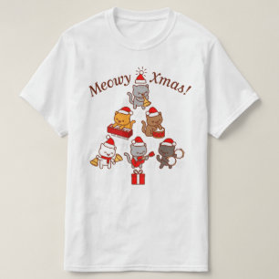 Weihnachten T - Shirt: Cat Carolers Band T-Shirt