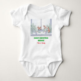 Weihnachten T - Shirt - Gemütliche Winterfoxszene