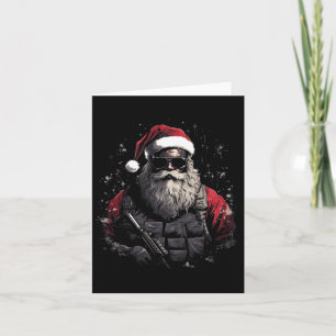 Weihnachten taktischer Weihnachtsmann Xmas-Geschen Karte
