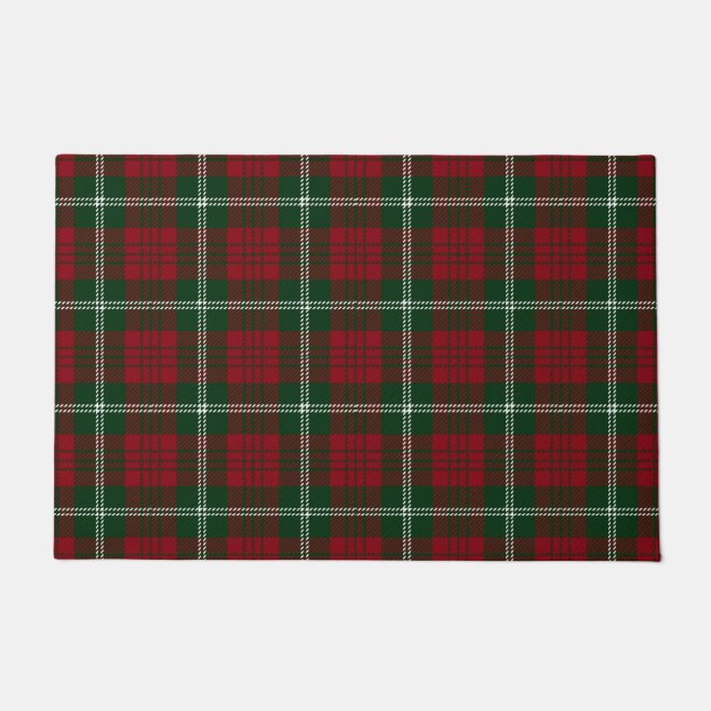 Weihnachten Tartan Kariert schottisches Muster Fußmatte (Vorderseite)
