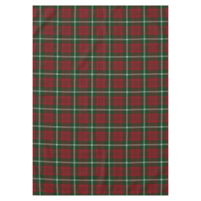 Weihnachten Tartan Kariert schottisches Muster Tischdecke (Vorderseite)