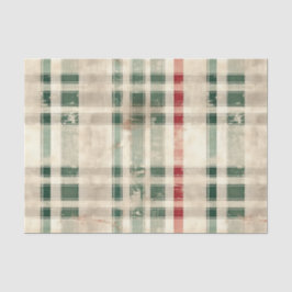 Weihnachten Tartan und Bäume nahtlos Seidenpapier