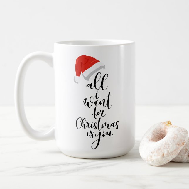 Weihnachten Tasse Alles, was ich Gewollt Weihnacht (Mit Donut)