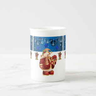 Weihnachten Tasse, Schneemann, Frohe Weihnachten Prozellantasse