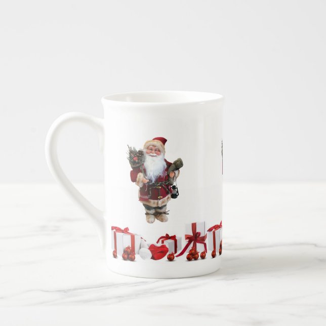 Weihnachten Tasse, Weihnachten, Frohe Weihnachten Prozellantasse (Links)