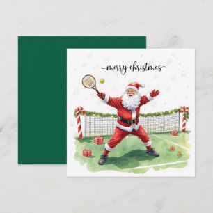 Weihnachten Tennis mit dem Weihnachtsmann