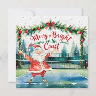 Weihnachten Tennis mit Santa auf dem Platz
