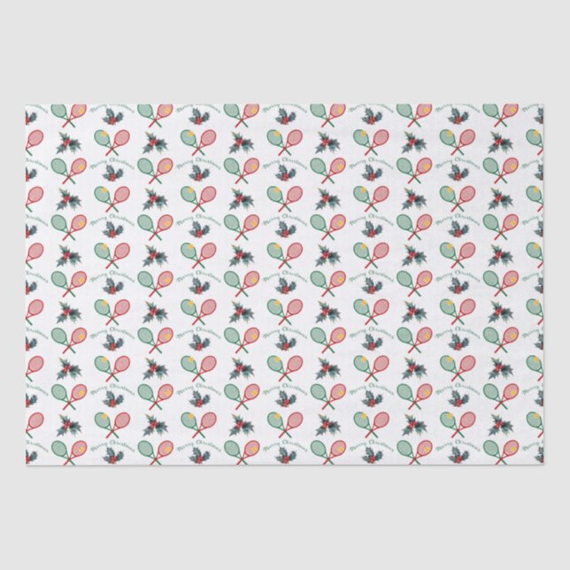🎄 Weihnachten 🎾 Tennis  Seidenpapier (Vorderseite)