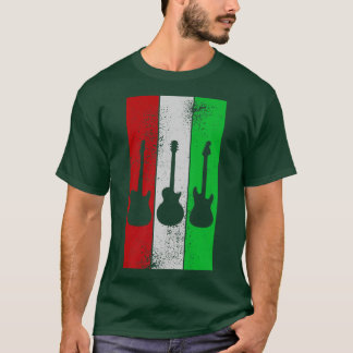 Weihnachten Themed Strip Gitarre Gitarre T-Shirt