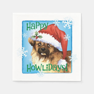 Weihnachten Tibetan Spaniel Napkins Serviette