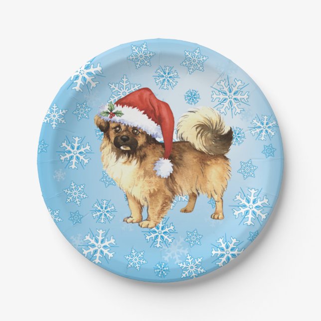 Weihnachten Tibetan Spanisch Papier Plate Pappteller (Vorderseite)