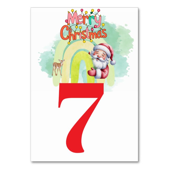 Weihnachten  tischnummer (Vorderseite)
