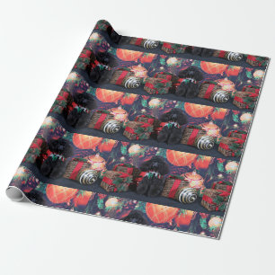 Weihnachten - Toby - Pudel Geschenkpapier