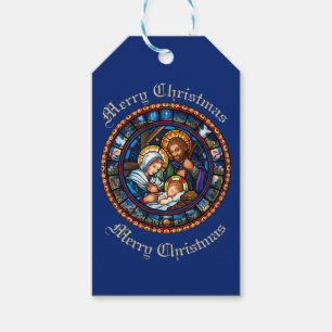 Weihnachten Traditionelle Krippe Geschenkanhänger