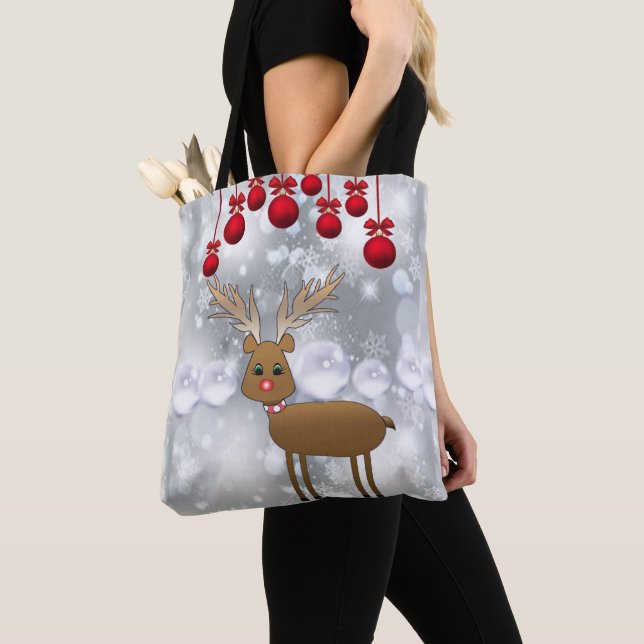 Weihnachten Tragetaschen der Frauen, Rentier Tasche (Von Nahem)