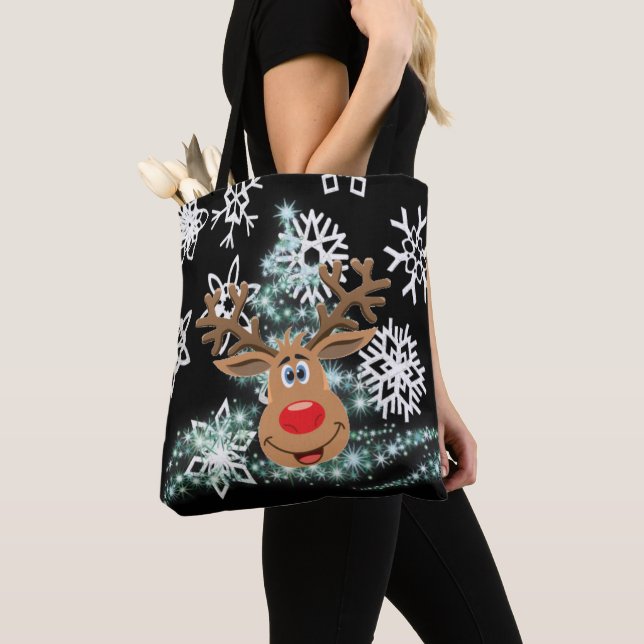 Weihnachten Tragetaschen der Frauen, Rentier Tasche (Von Nahem)