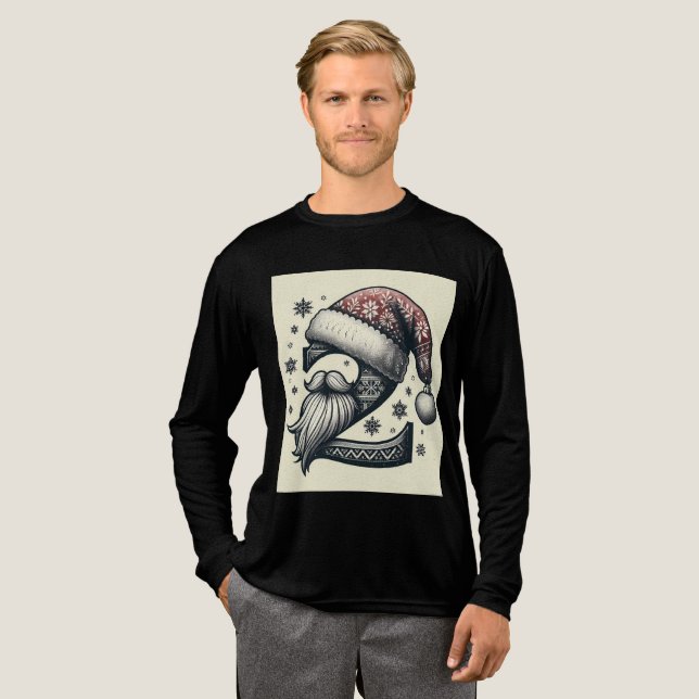 Weihnachten Tri-Blend Shirt (Volle Vorderseite)