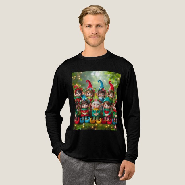 Weihnachten Tri-Blend Shirt (Volle Vorderseite)