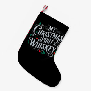 Weihnachten Trinken Whisky Liebhaber Trinker Spruc Kleiner Weihnachtsstrumpf
