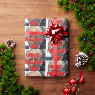 Weihnachten Trump derzeit noch ein politisches Ges Geschenkpapier