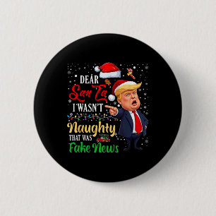 Weihnachten Trump Liebe Weihnachten Fake News Funn Button