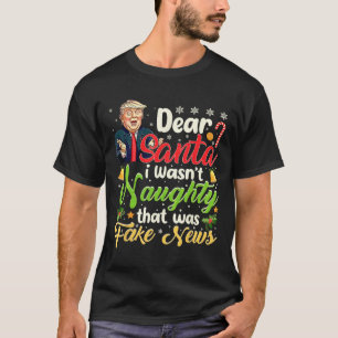 Weihnachten Trump Liebe Weihnachten Fake News Funn T-Shirt